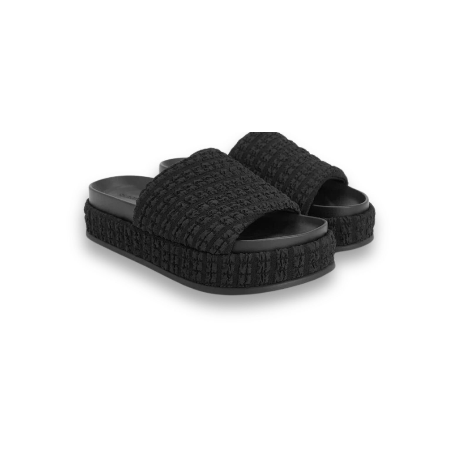 Loren Textured Platform Sandals - Black Textured 2.jpg